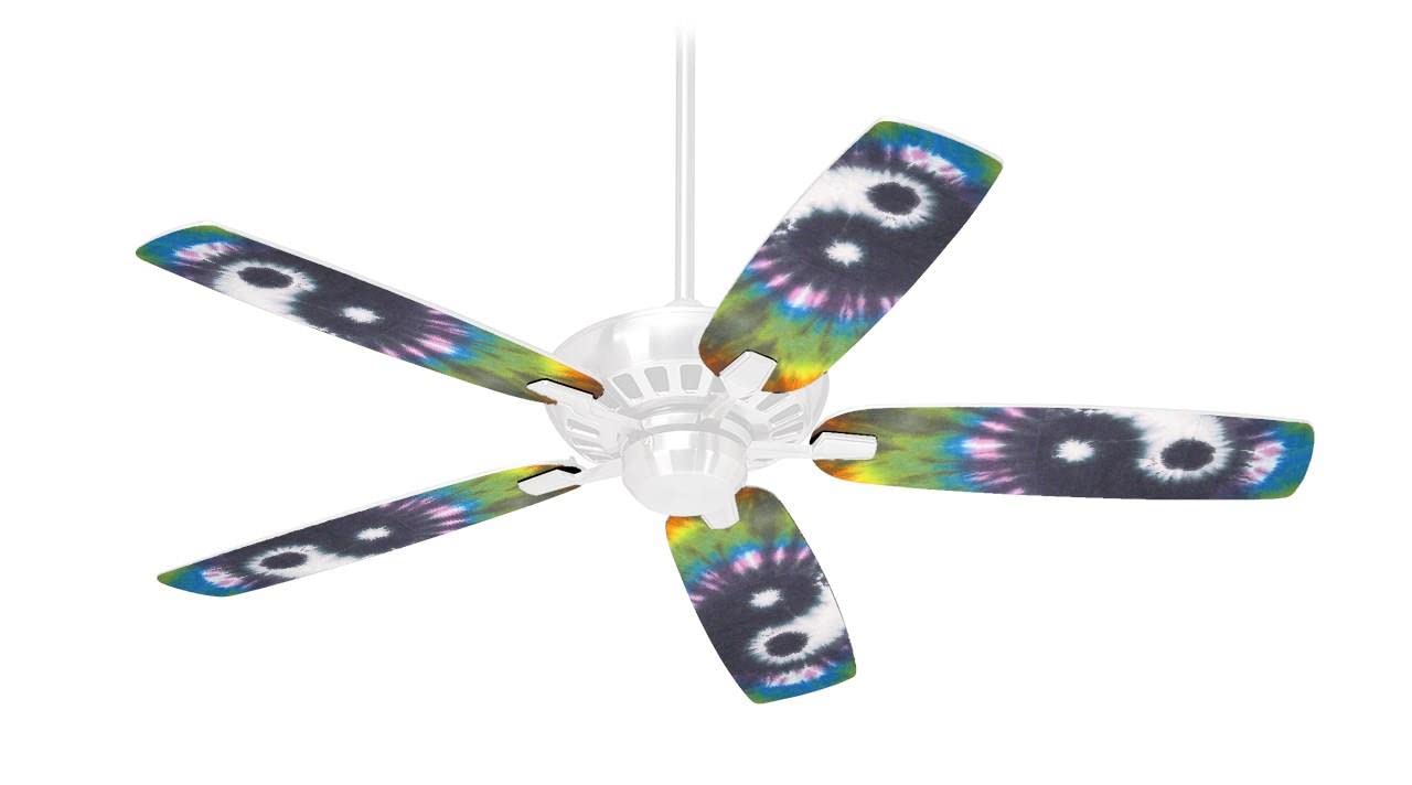 Phat Dyes Yin Yang 102 Ceiling Fan Skin Kit - Fits Most 42 Inch Ceiling Fans (Fan and Blades Sold Separately) - Perfect for Home, Office, and Bedroom Decoration