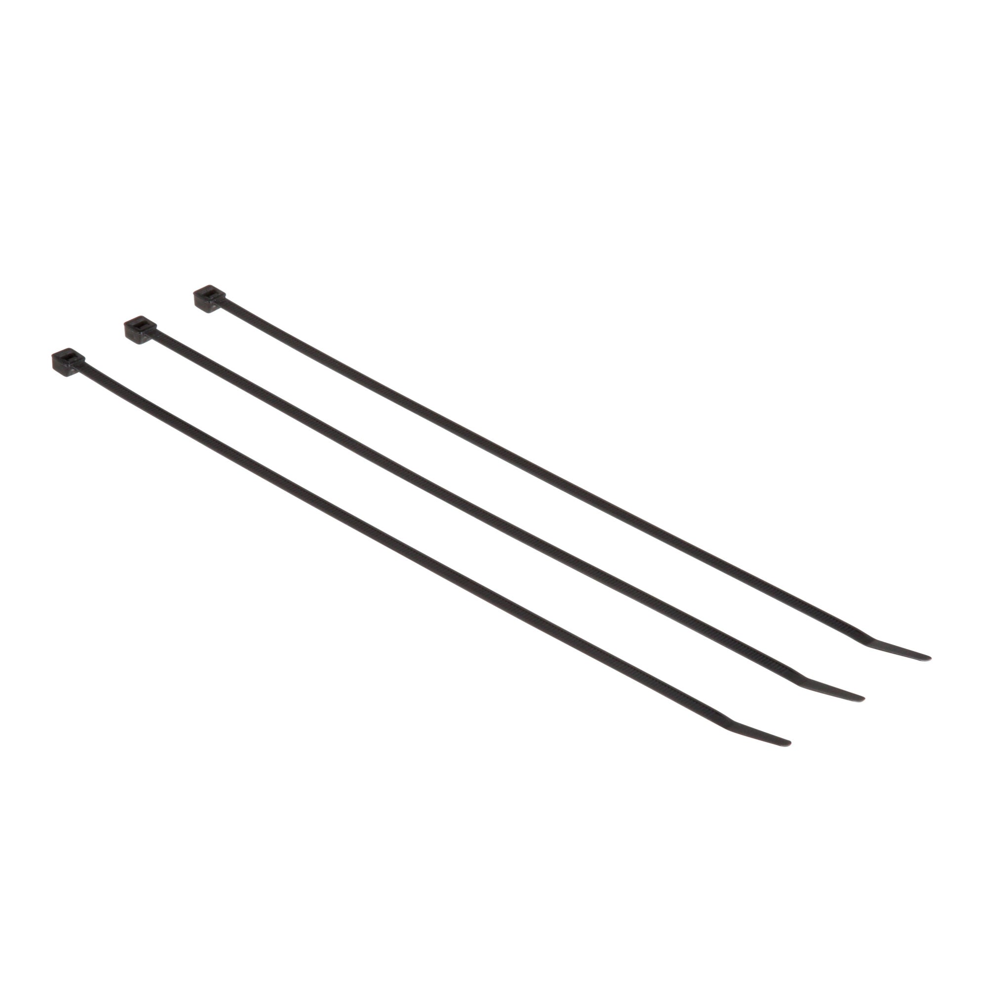 3M CT11BK50 C Black Cable Ties with Curved Tip for Fast Threading & Installation - Ideal for Home, Office & Industrial Wire Management