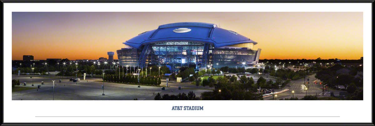 AT&T Stadium Panoramic Wall Art - Stunning Football Stadium Poster & Home Decor by Blakeway Panoramas | Perfect for Sports Fans, Game Room, Office & Man Cave Decor