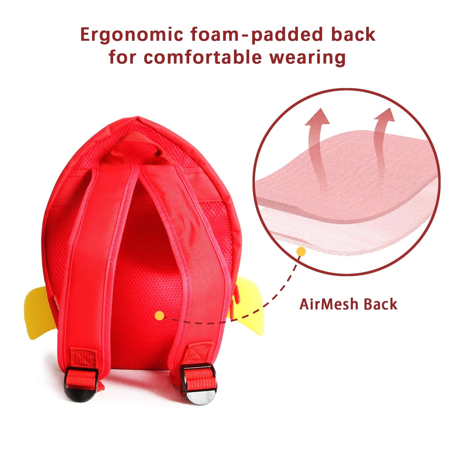 Super Cute Waterproof Kids Backpack for Boys & Girls Ages 3-8 - Lightweight Toddler Travel Backpack for School, Daycare, Hiking & Outdoor Adventures