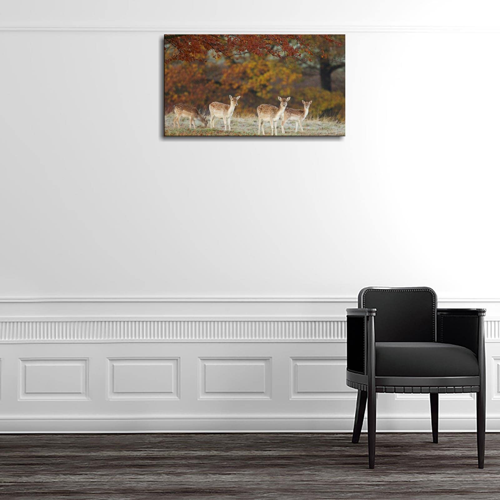 Deer Prints Canvas Wall Art - Sika Deer Photography Poster 36