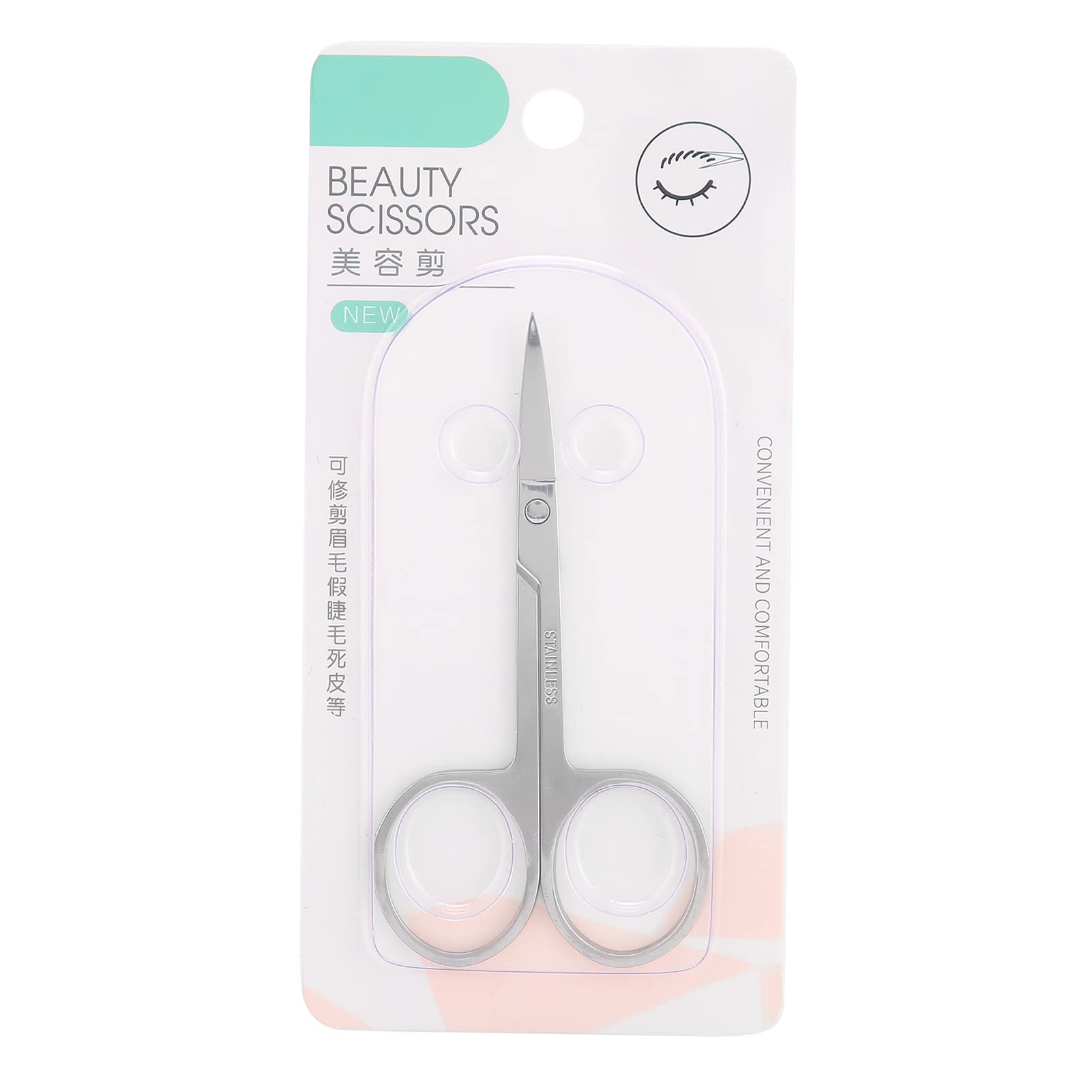 Professional Stainless Steel Beard & Eyebrow Scissors - Sharp Hair Trimming & Grooming Tools for Men's Facial Hair & Eyebrow Shaping - Perfect for Home & Salon Use