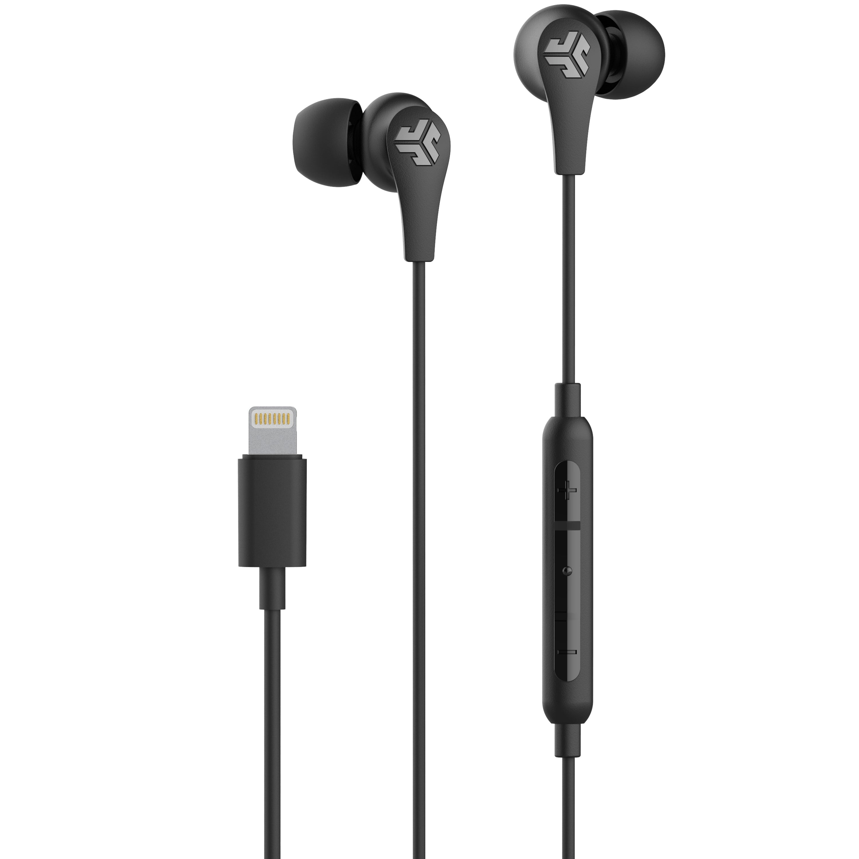 JBuds Pro Lightning Wired Earbuds - High Quality Noise Isolating In-Ear Headphones with Built-in Mic for iPhone, iPad & iPod - Perfect for Commuting, Workouts & Music Lovers