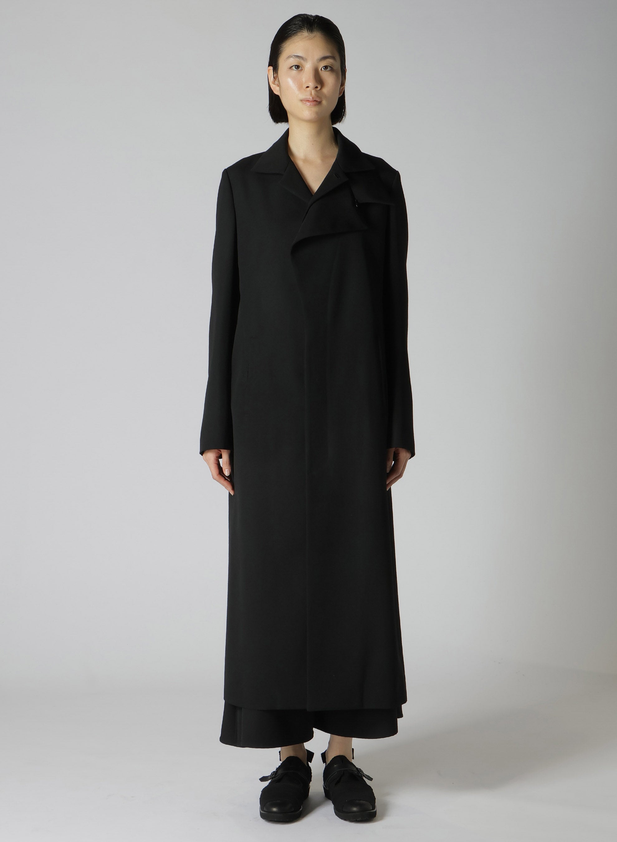 60% Wool Gabardine Double-Layered Long Coat for Men & Women | Warm Winter Overcoat for Office, Travel & Formal Occasions