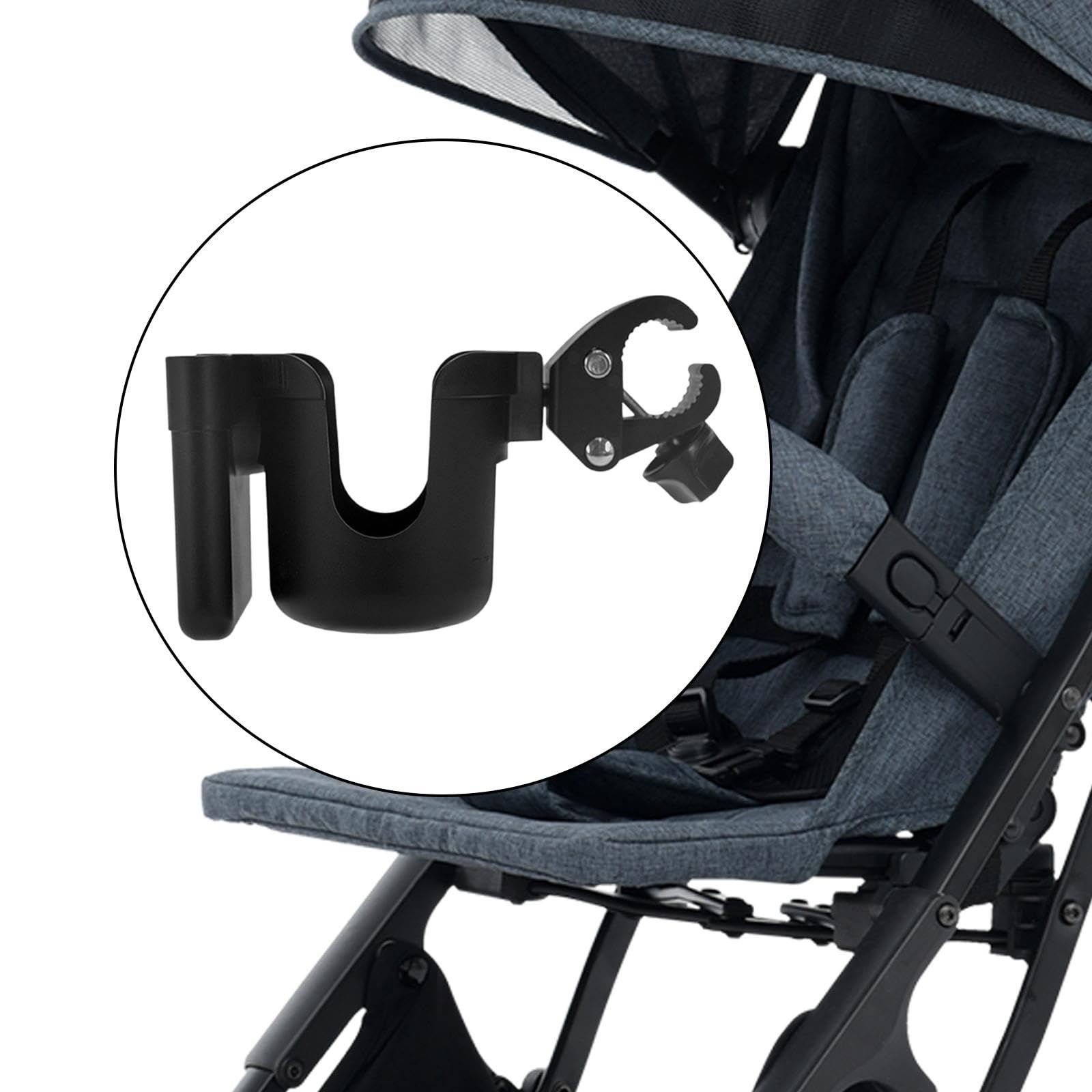 Universal 2-in-1 Stroller & Bike Cup Holder - Adjustable Beverage Bottle Holder for Baby Strollers, Bicycles, Motorcycles - Perfect for Outdoor Activities, Commuting & Family Outings