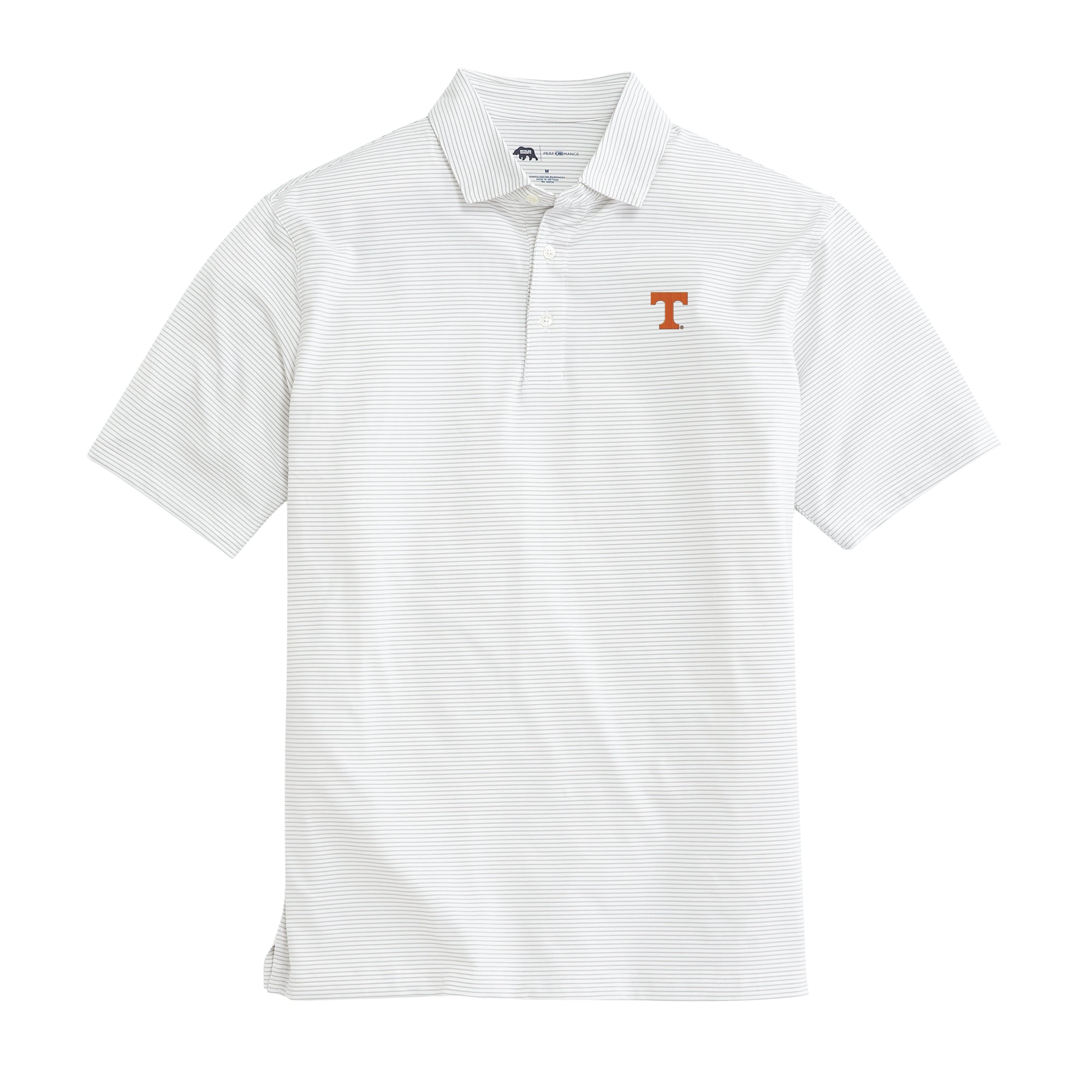 University of Tennessee Birdie Stripe Performance Polo Shirt - Moisture-Wicking Men's Golf & Casual Wear - Perfect for Game Day, Campus Life & Outdoor Activities