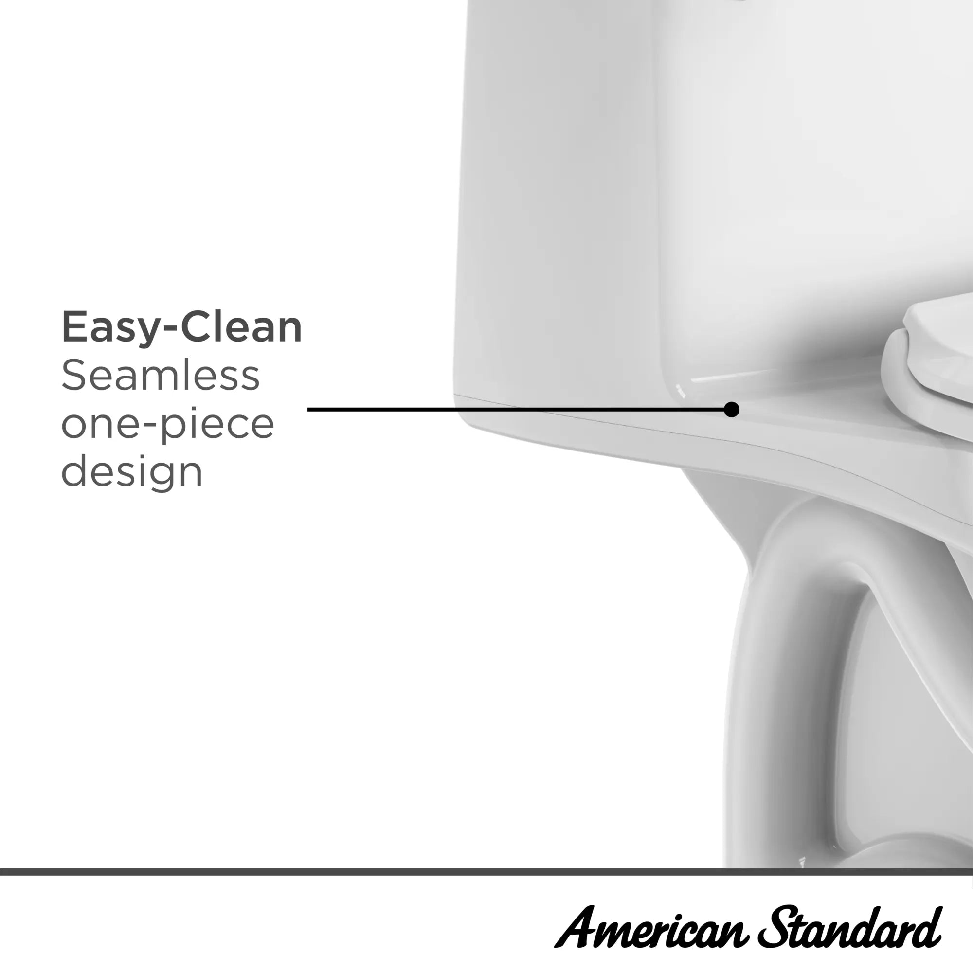 Compact Cadet® 3 One-Piece 1.28 GPF/4.8 LPF Elongated Toilet with Seat & Wax Ring - Water-Saving Chair Height Toilet for Small Bathrooms & Powder Rooms
