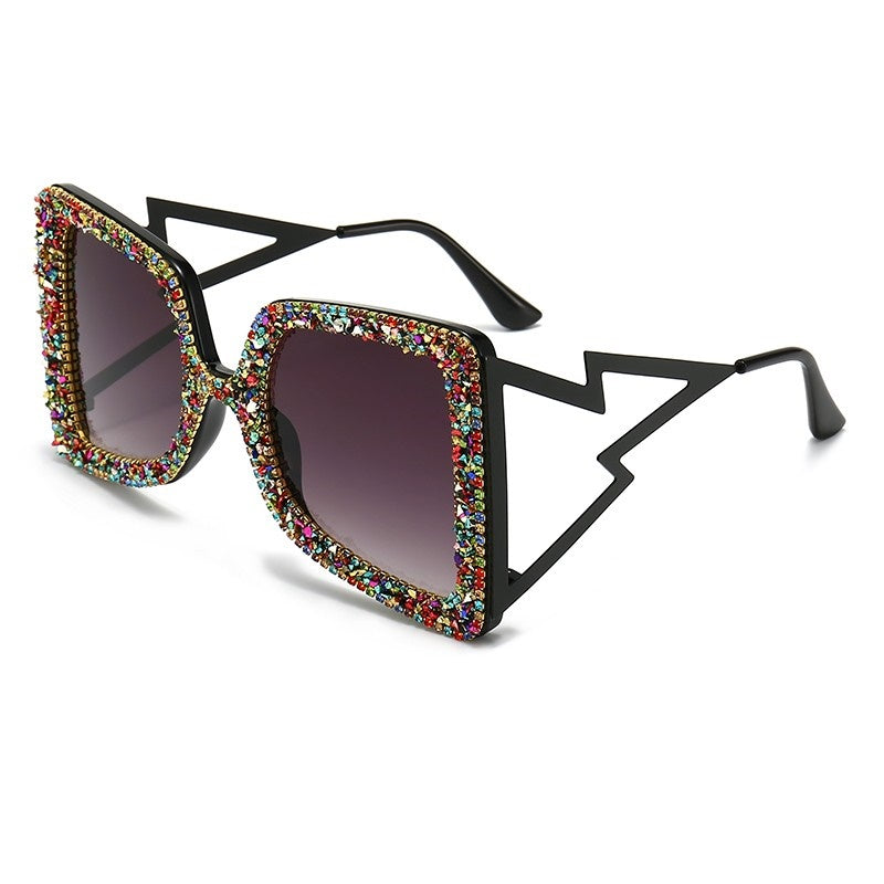 Stylish Pointed Drill Women's Sunglasses - UV Protection & Polarized Lenses for Outdoor Activities, Beach, Driving & Fashion