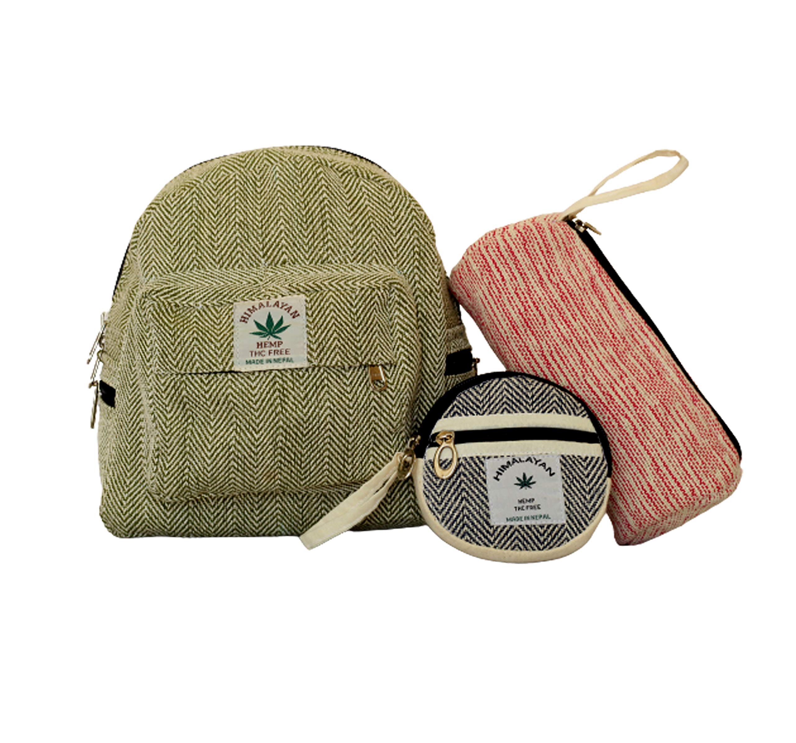 Mini Backpack Purse with Pen Case & Coin Purse - Small Book Bag Daypack for Travel, School & Daily Use - Lightweight Unisex Backpack for Men & Women