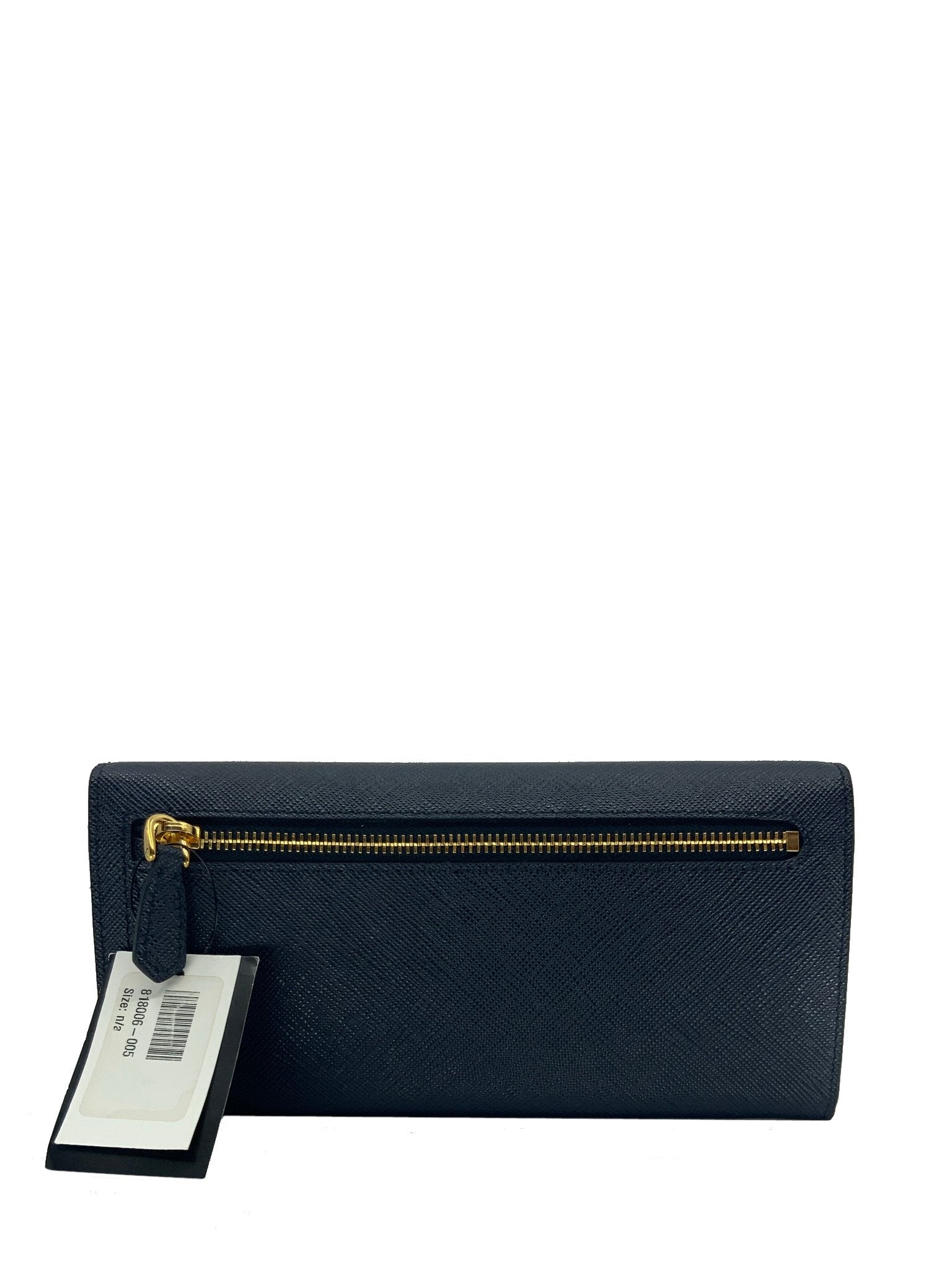 Prada Saffiano Leather Zig Zag Continental Wallet - Authentic Luxury Women's Wallet for Everyday Use & Special Occasions