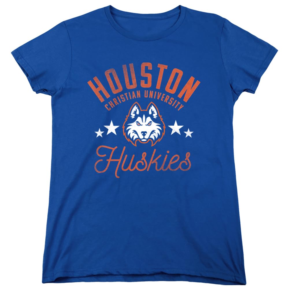Houston Christian University Official Huskies Women's T-Shirt - Comfortable Cotton Tee for Fans, Alumni & Students - Perfect for Game Day, Campus Wear & School Spirit Events