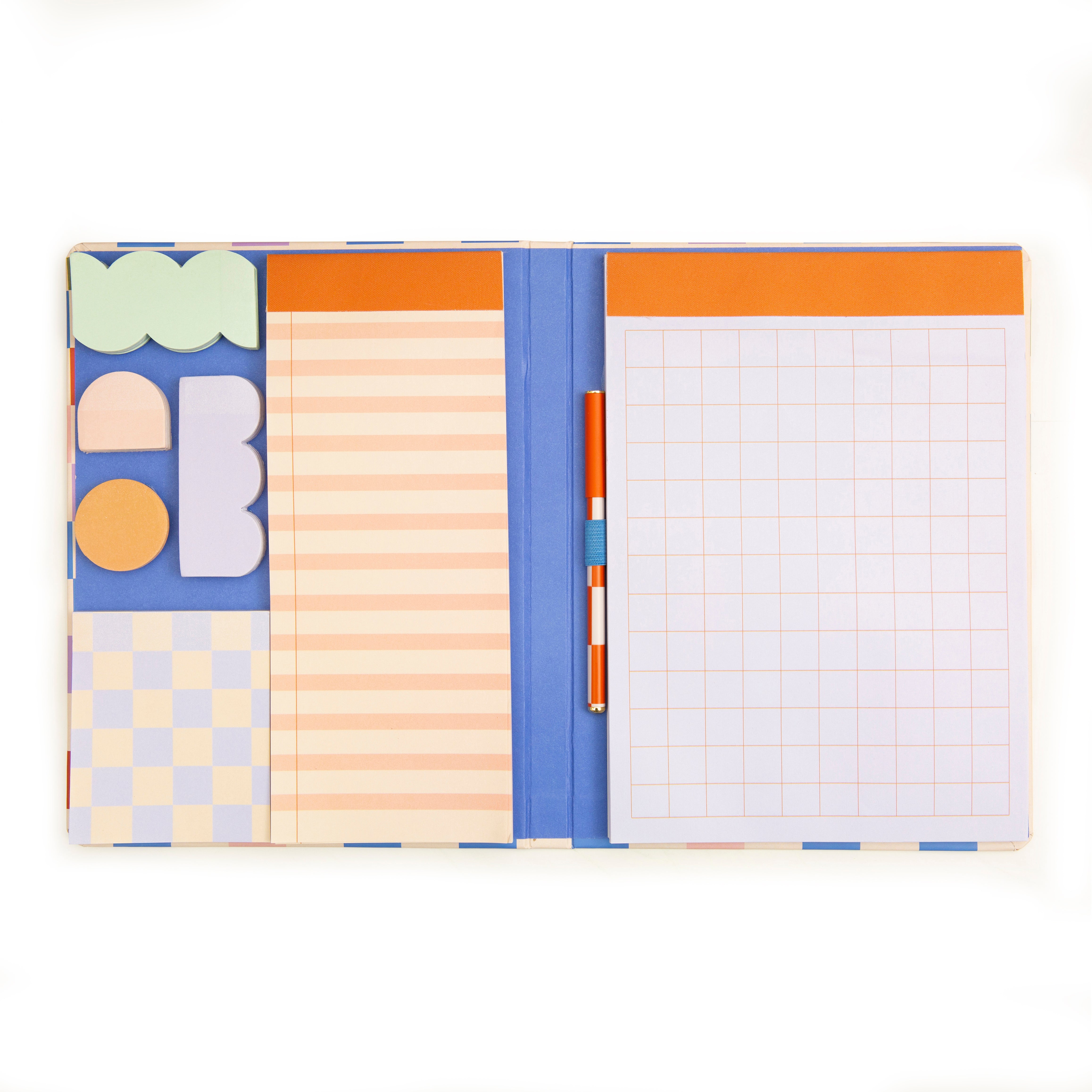 Inkerie Sticky Notes Set with Notepad and Pen - Perfect for Office, School, and Home Organization