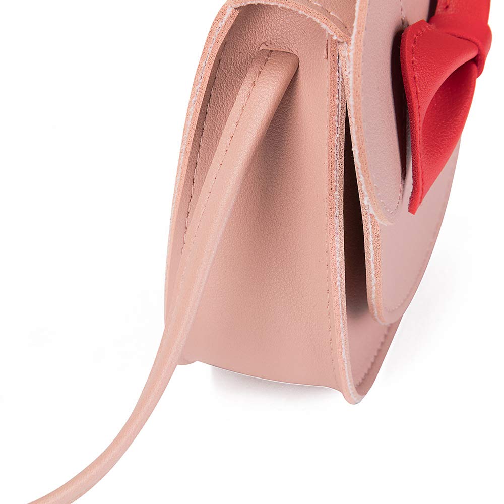 Cute Little Girls Crossbody Purse with Bowknot & Magnetic Closure - Cartoon Ears Shoulder Bag for Kids - Perfect for School, Parties & Everyday Use