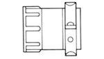 10-Piece Standard Circular Connector Cable Clamp Kit - Bulk Package for Industrial, Automotive & Marine Wiring Applications