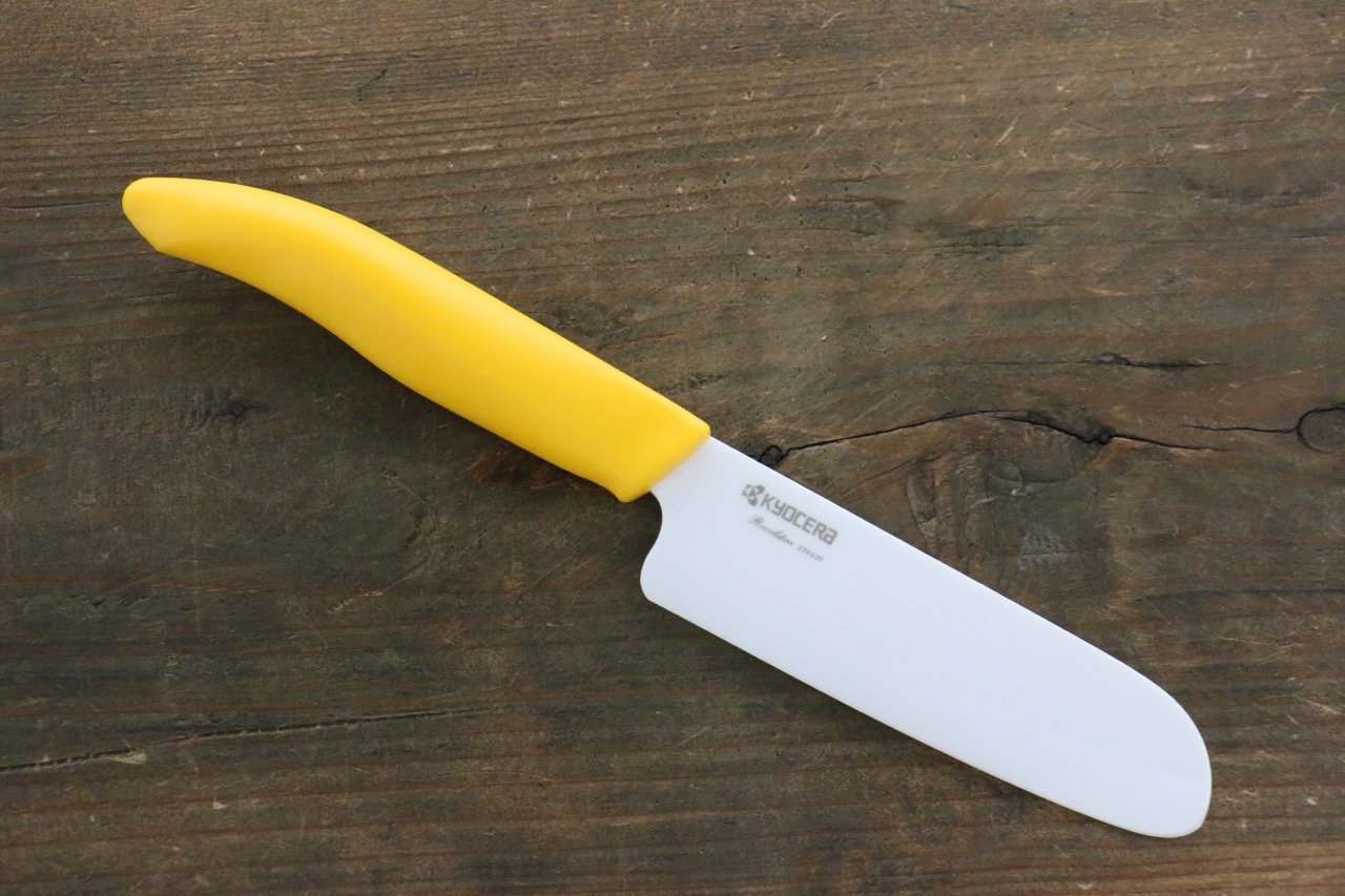 MT Fine Ceramic Kitchen Knife for Kids - 4.1 Inch Safe Non-Slip Handle, Perfect for Children's Cooking Classes & First Kitchen Tools (Ideal for Slicing Fruits, Vegetables & Soft Foods)