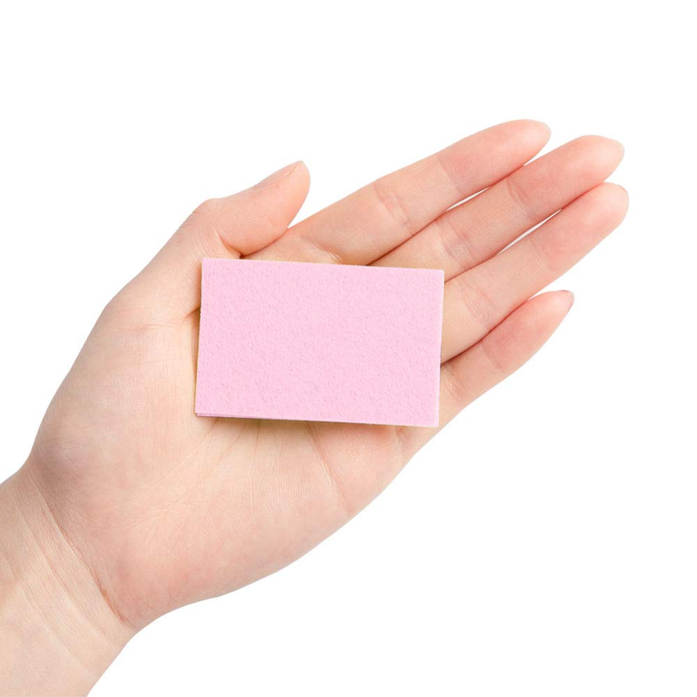 600pcs Pink Nail Polish Remover Pads - Manicure Wipes for Gel & Acrylic Nails