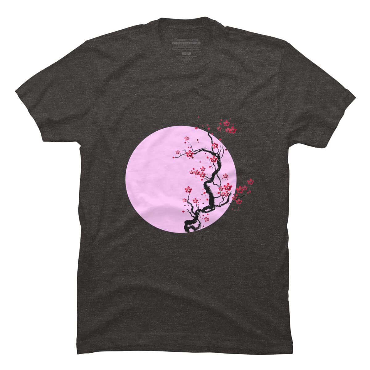 AnimeStyles Cherry Blossom Tree Graphic T-Shirt for Men - Soft Cotton Casual Tee for Anime Fans, Spring Outfits & Streetwear Fashion