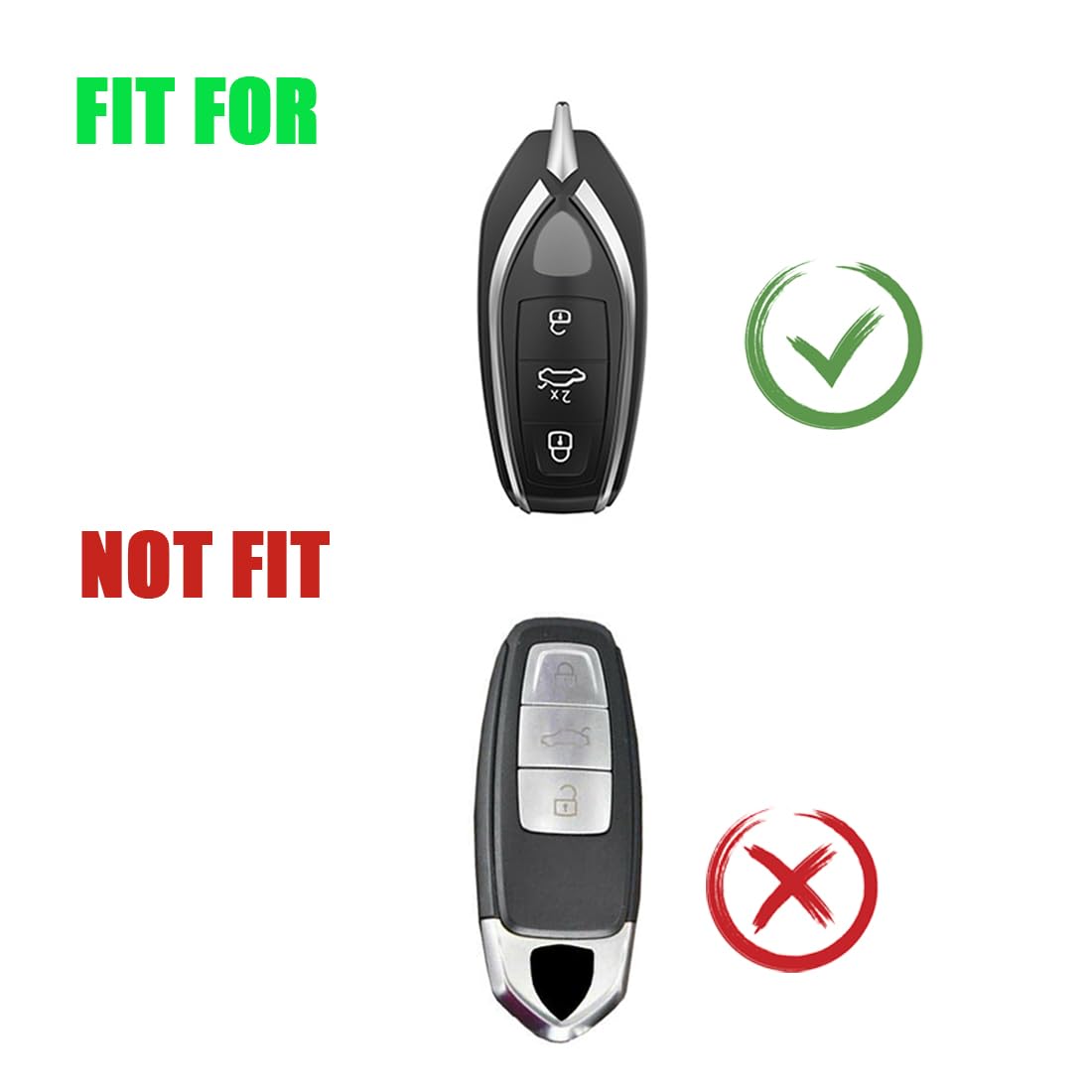 Premium Aluminum Alloy Key Fob Case Cover Protector for Lamborghini URUS 2021-2022 - Durable Shell, Scratch Resistant (Silver) | Perfect Car Accessory Gift for Luxury Vehicle Owners