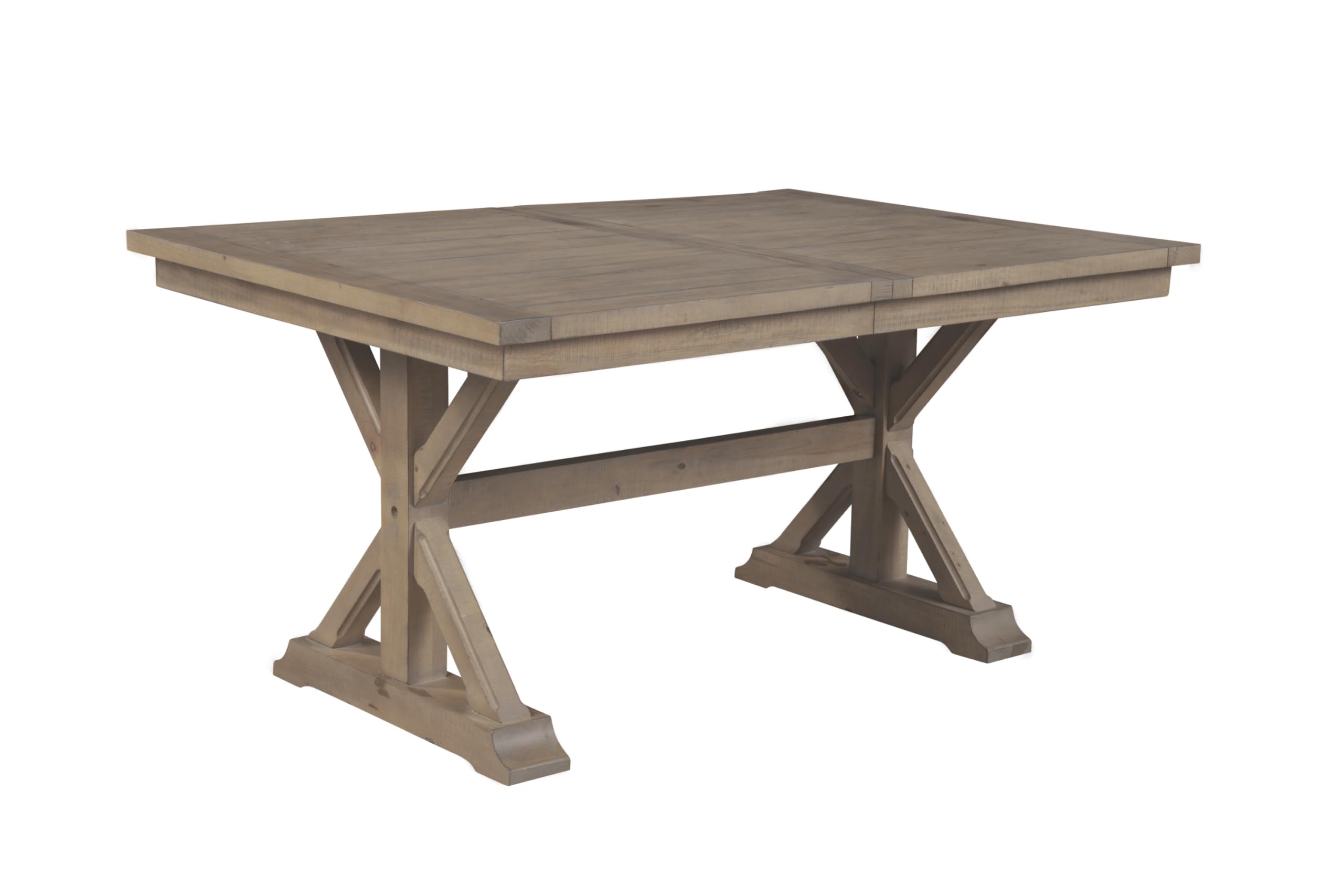 Alpine Furniture Arlo Dining Table - Natural Wood Finish - Perfect for Dining Rooms, Kitchens, and Outdoor Patios