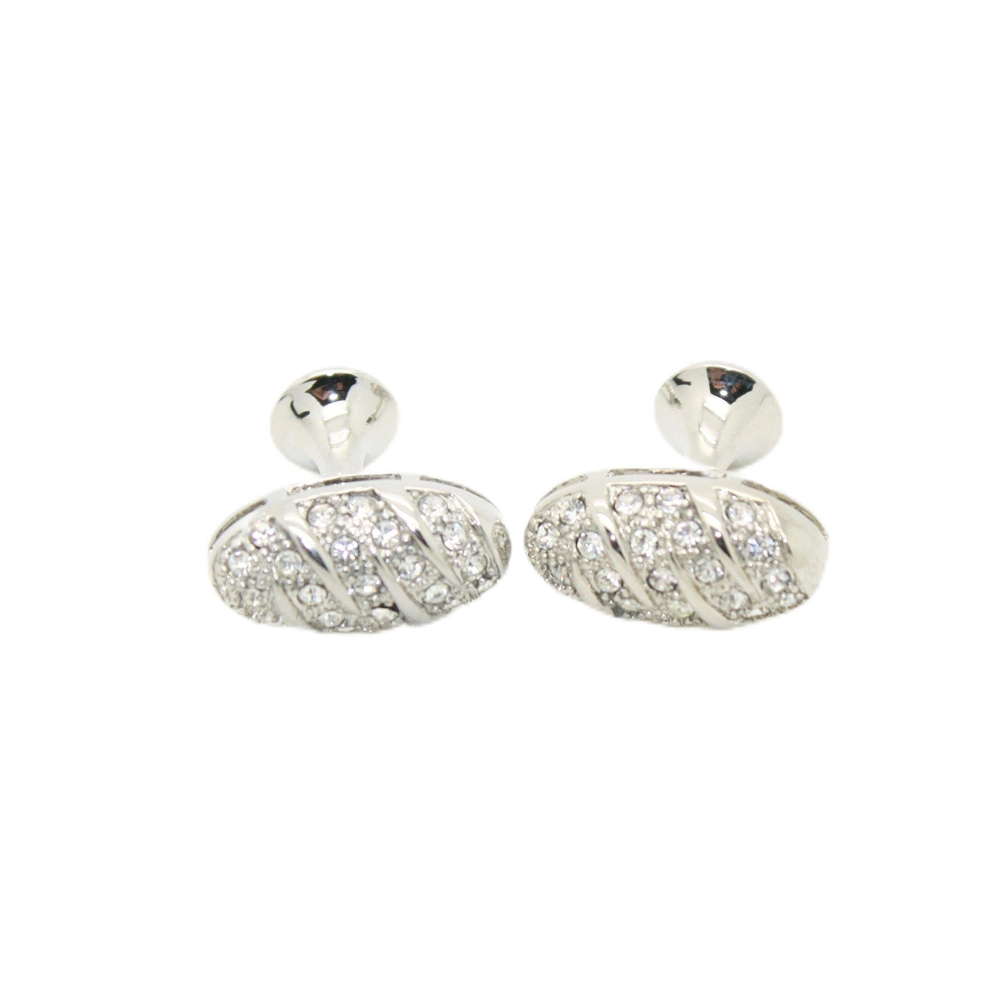Elegant Crystal Stone Cufflinks for Men - Luxury Gift Box Included - Perfect for Weddings, Business Attire & Formal Events