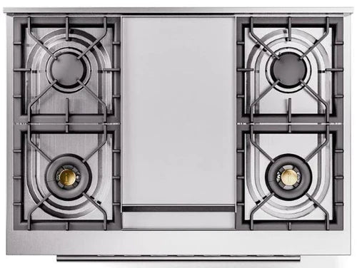 ILVE Professional Plus II 36-Inch Dual Fuel Range Stainless Steel UP36FWMPSS - Perfect for Home Chefs & Commercial Kitchens