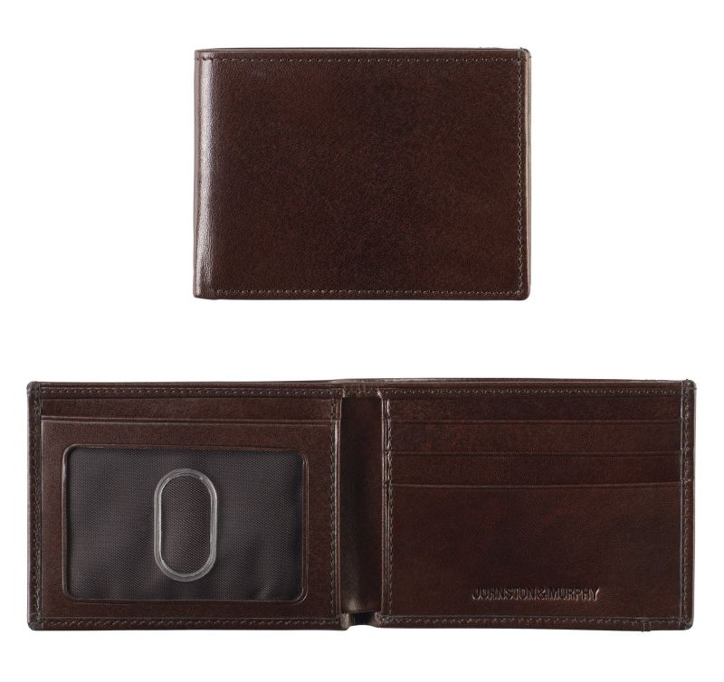 Italian Leather Super Slim Wallet for Men - RFID Blocking Minimalist Front Pocket Wallet - Perfect for Travel, Business & Everyday Carry