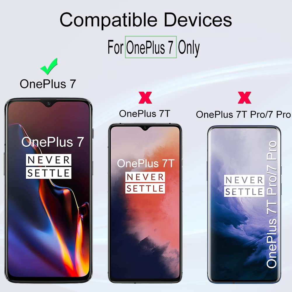 iBywind OnePlus 7 Screen Protector [2-Pack] with Camera Lens Protector & Carbon Fiber Back Skin - Includes Easy Installation Kit - Perfect for Daily Protection & Scratch Prevention