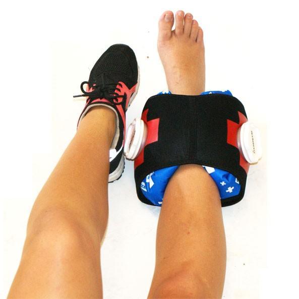 Lockeroom Ice Mate Pro Double Ice Bag Compression Pack for Sports Injuries & Recovery - Cold Therapy for Knees, Shoulders, Back Pain Relief