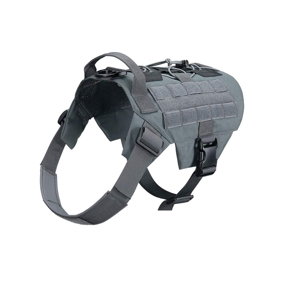 Tactical Military Dog Harness - Adjustable No-Pull Training Vest with Handle for Hunting, Walking & Outdoor Adventures | Durable Pet Gear for Large Dogs