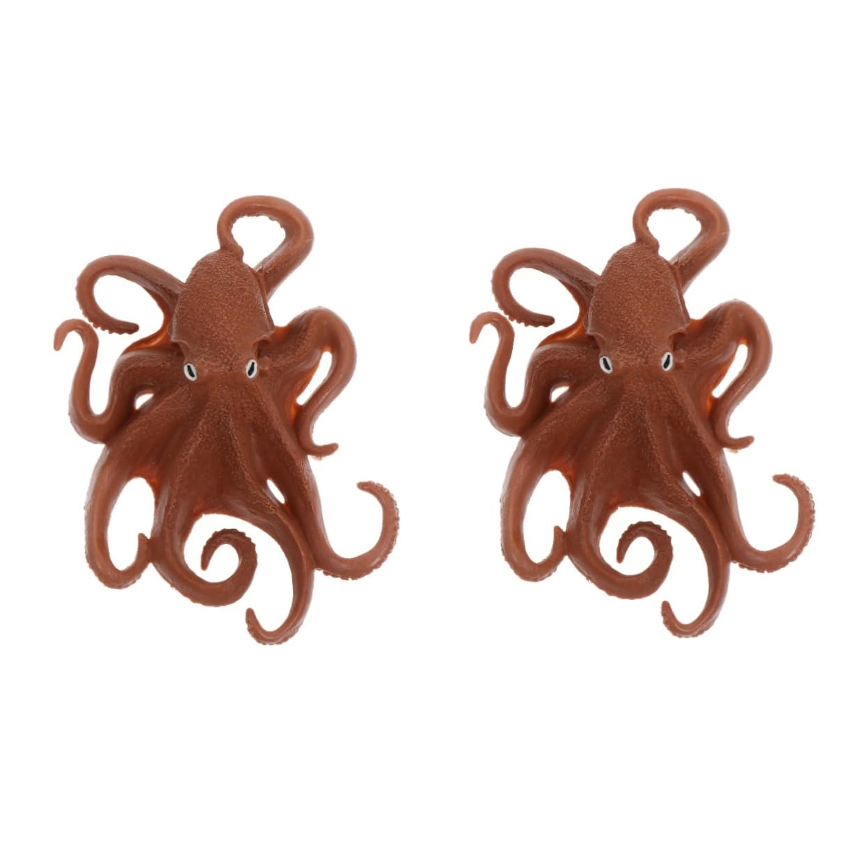 2 Pack Realistic Sea Animal Bath Toys - Artificial Fish, Octopus, Sea Turtle & Hermit Crab Figures for Kids Playset, Fish Tank Decor, Ocean Themed Party Favors - Perfect for Bathtime Fun, Aquarium Ornaments & Marine Life Learning
