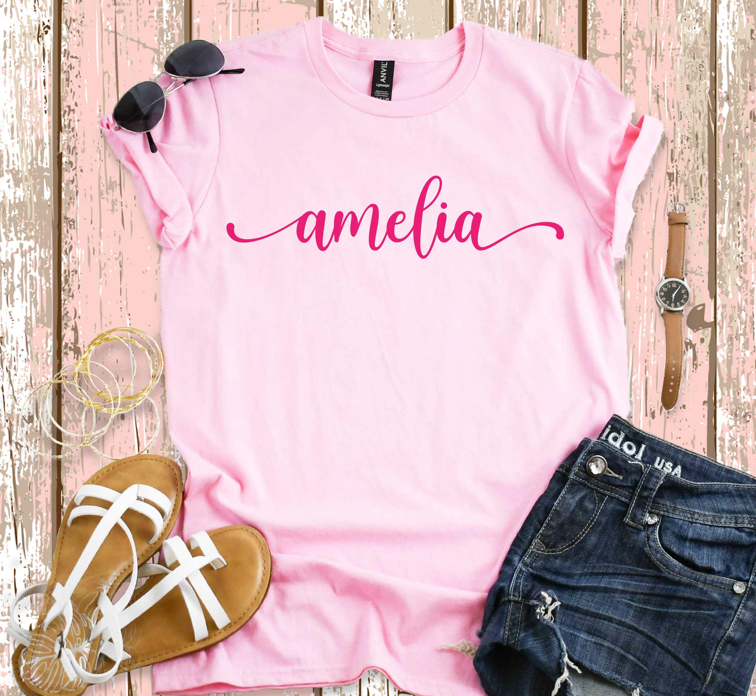 Custom Name Shirt - Personalized Grandma, Aunt, Best Friend & Sister T-Shirt - Perfect for Family Reunions, Birthday Gifts & Special Occasions
