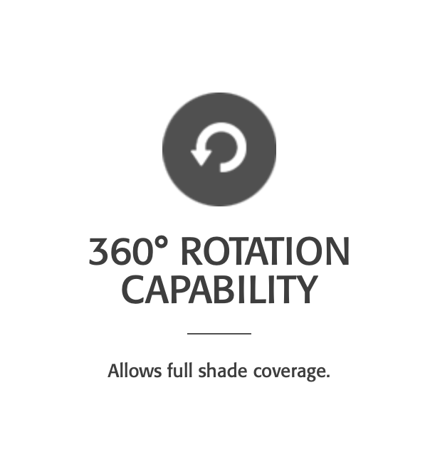 10' Square Cantilever Umbrella - Outdoor Patio Sun Shade with Adjustable Tilt - Perfect for Poolside, Garden, and Backyard Relaxation