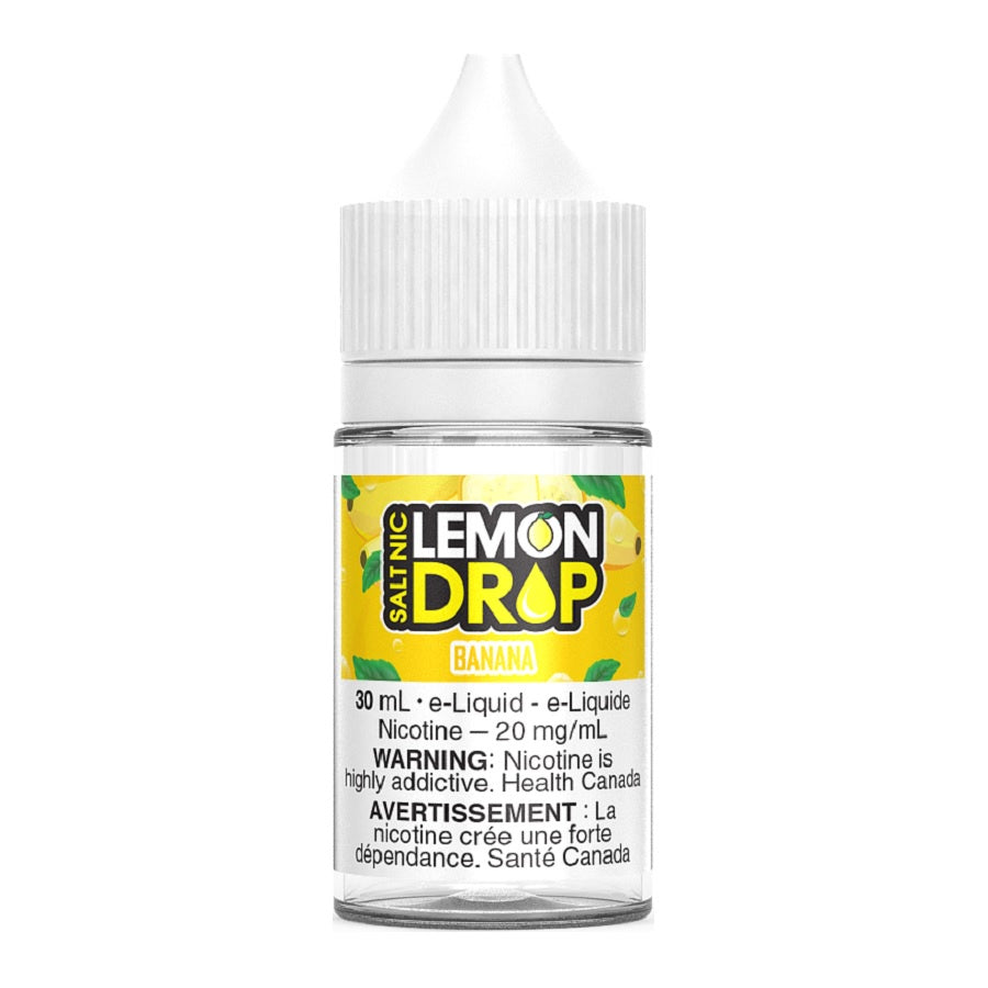 Premium Lemon Drop Salt E-Liquid - Banana Flavor 30ml for Refillable Vape Pods | Smooth & Sweet Vaping Experience | Ideal for On-the-Go Use