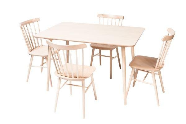Ironica Modern Dining Table by Ton - Solid Wood Kitchen Table for 6 with Sleek Design - Perfect for Family Meals, Dinner Parties & Small Space Dining Rooms