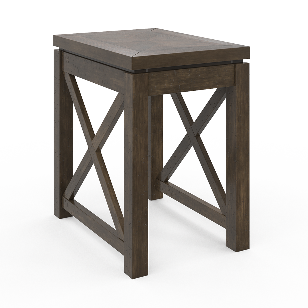 Elegant Diamond Side Table - Modern Accent End Table for Living Room, Bedroom & Office - Small Nightstand with Stylish Design for Home Decor