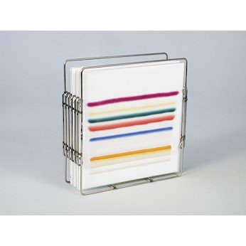 Analtech 5-Slot Stainless Steel Plate Rack for 20 x 20 cm Lab Plates - Durable Lab Equipment for Chemistry & Biology Experiments