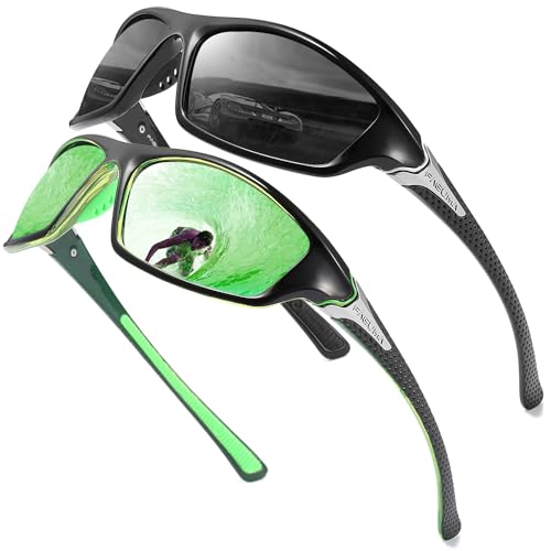 Z7 Black+green(2 Pack Without Glasses Case)