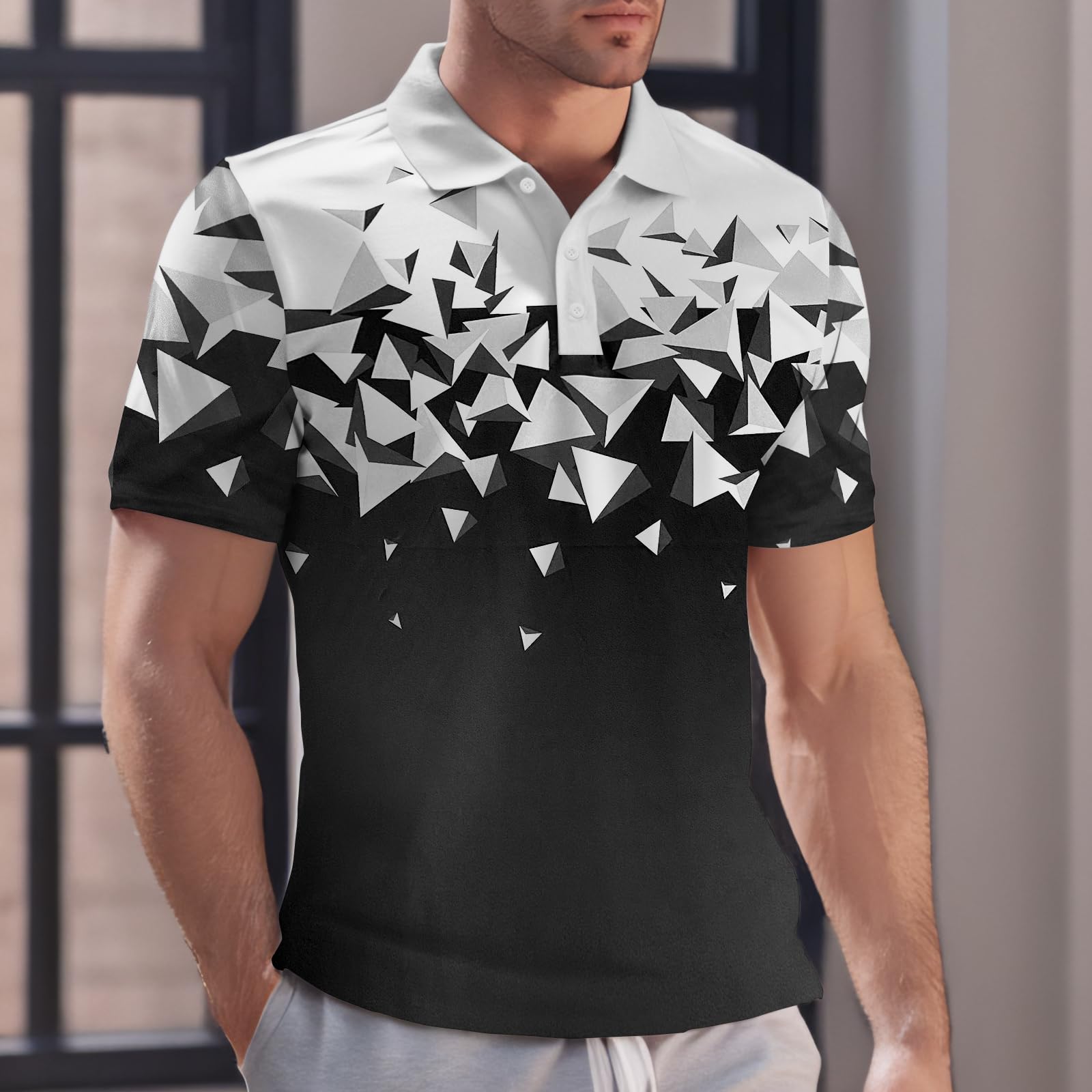 Men's Slim Fit Polo Shirts - Short Sleeve Casual Collar Shirt for Business & Weekend Wear | Breathable & Comfortable for Golf, Office & Outdoor Activities