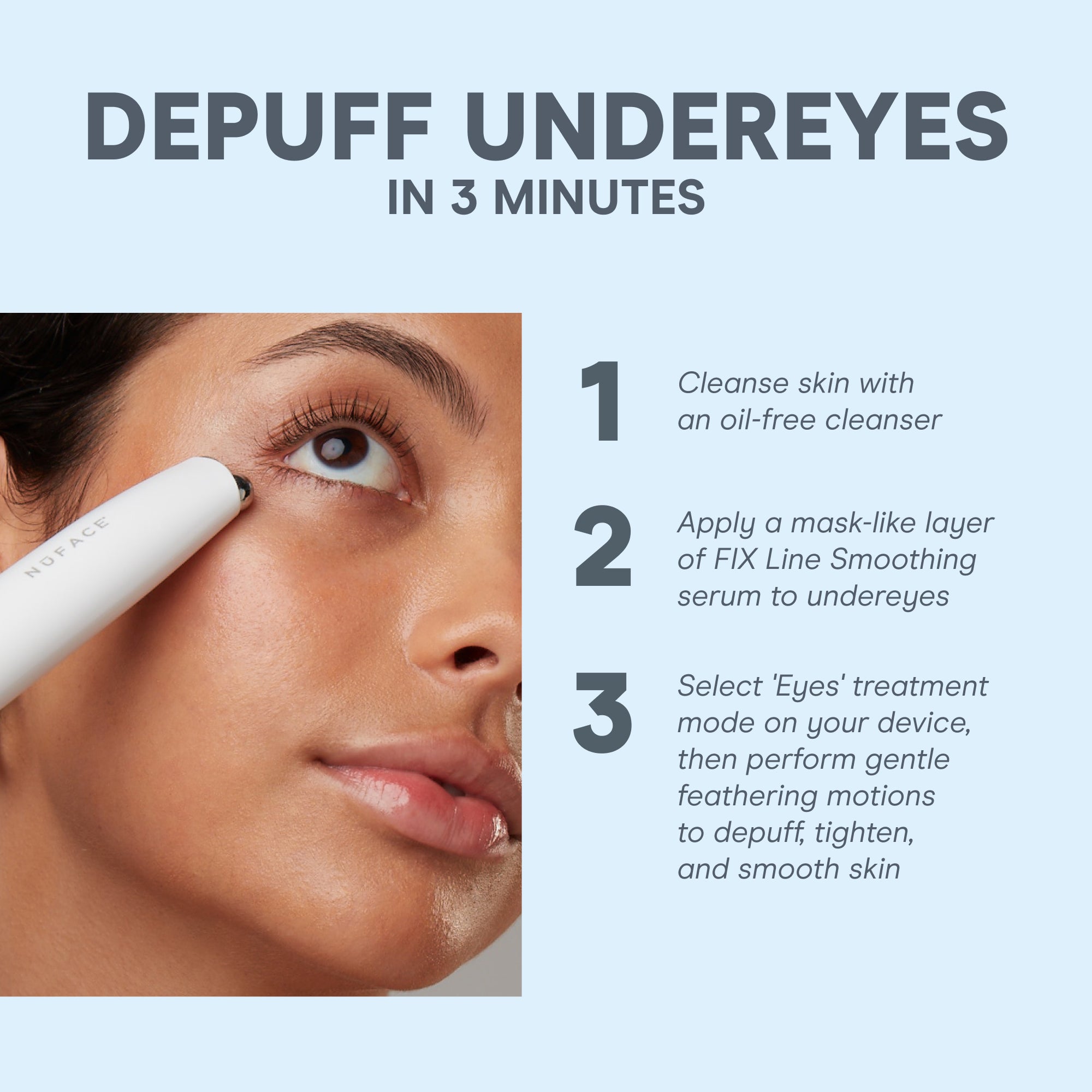 NuFACE Fix Microcurrent Facial Toning Device for Wrinkles & Fine Lines - At-Home Skincare & Anti-Aging Treatment | Perfect for Daily Use & Travel