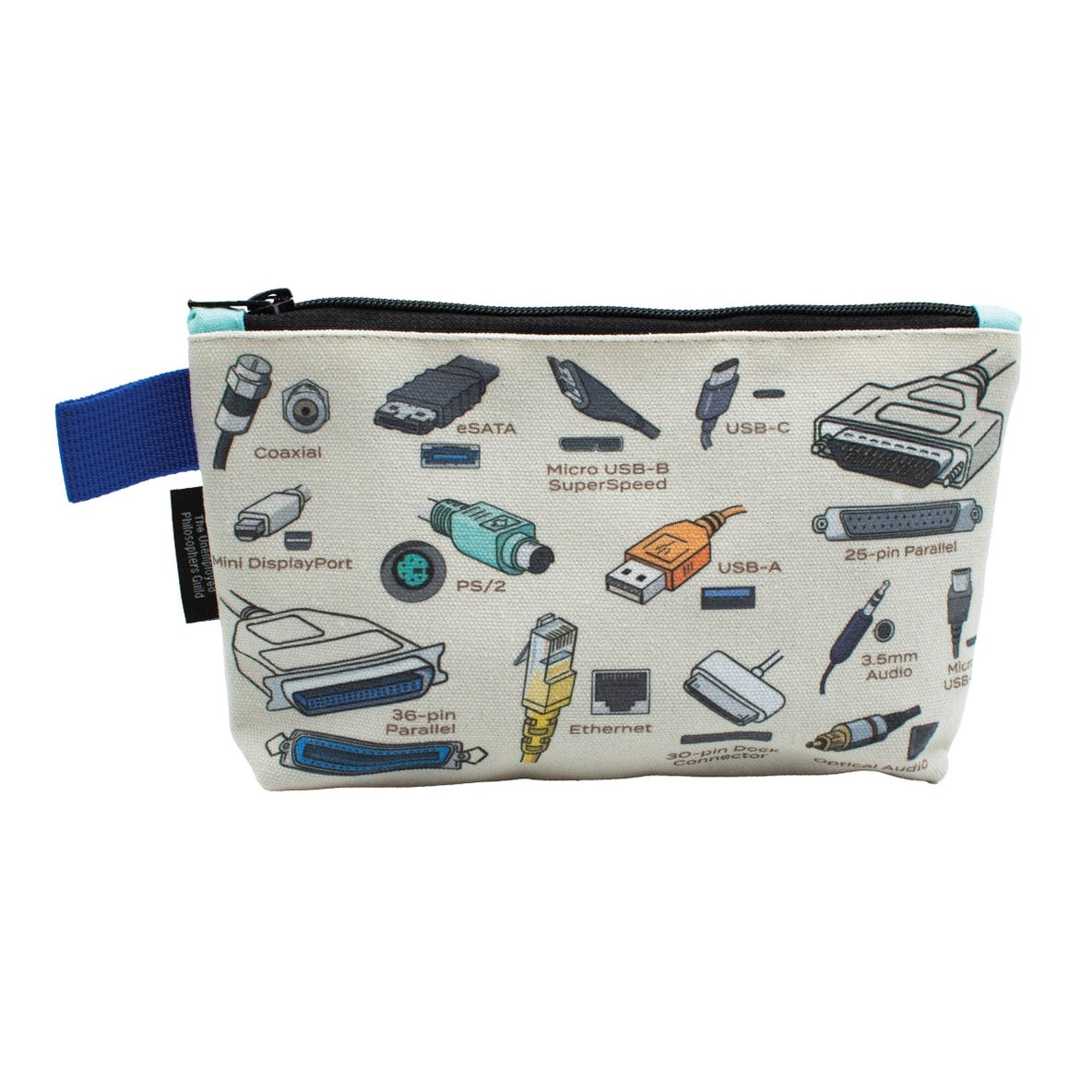 Durable Cables & Ports Zipper Pouch - Organize Chargers, USB Cables & Accessories - Perfect for Travel, Office & Home Use