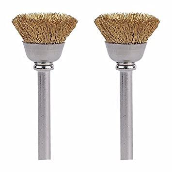 0.5 Inch Brass Wire Brush - Heavy Duty Metal Cleaning Tool for Rust Removal, Polishing & Surface Prep - Ideal for Automotive, Welding & DIY Projects