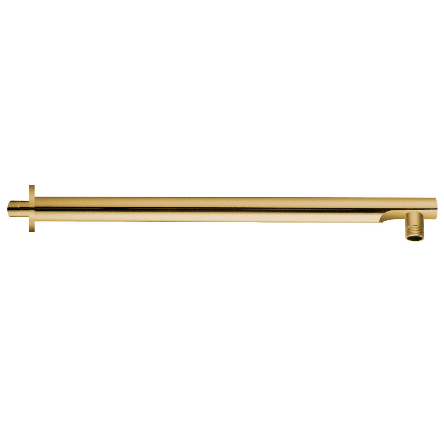 AquaElements K8113E2 13 Inch Rain Drop Shower Arm with Flange in Polished Brass - Perfect for Modern Bathroom & Spa Shower Renovation