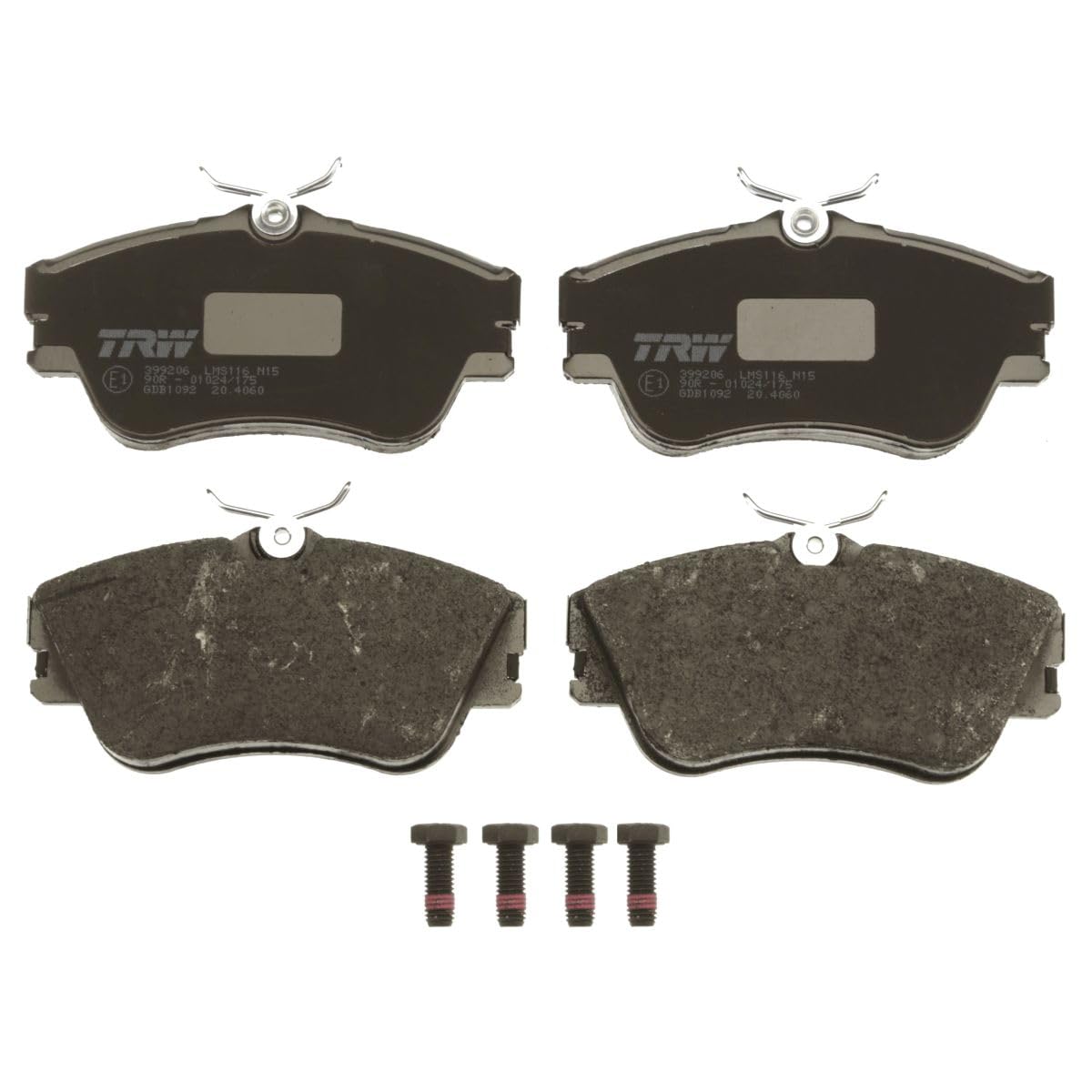 TRW Automotive GDB1092 Brake Pads - High Performance Replacement Brake Pads for Smooth & Safe Stopping | Perfect for Daily Commuting, Highway Driving & Heavy-Duty Vehicles