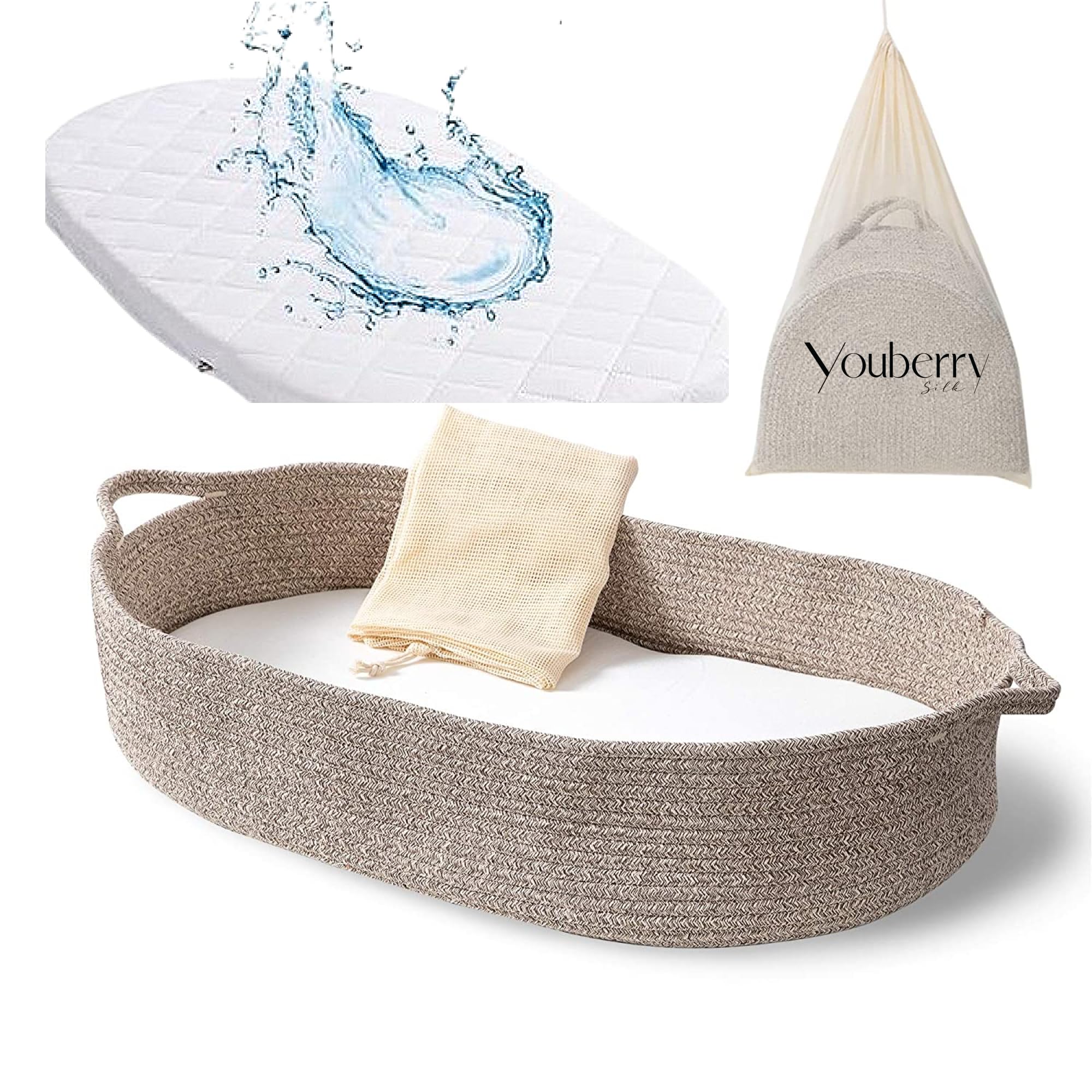 Portable Baby Changing Mat with Soft Covers - Waterproof Nursery Changing Pad for Newborns, Infant Diaper Station & Moses Basket - Perfect for Home, Nursery, Travel & On-the-Go Parenting