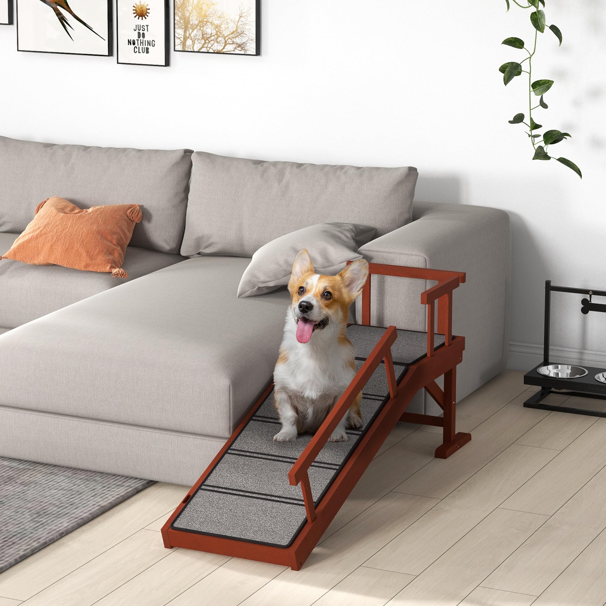 PawHut Adjustable Dog Ramp for Small Medium Large Dogs - 49