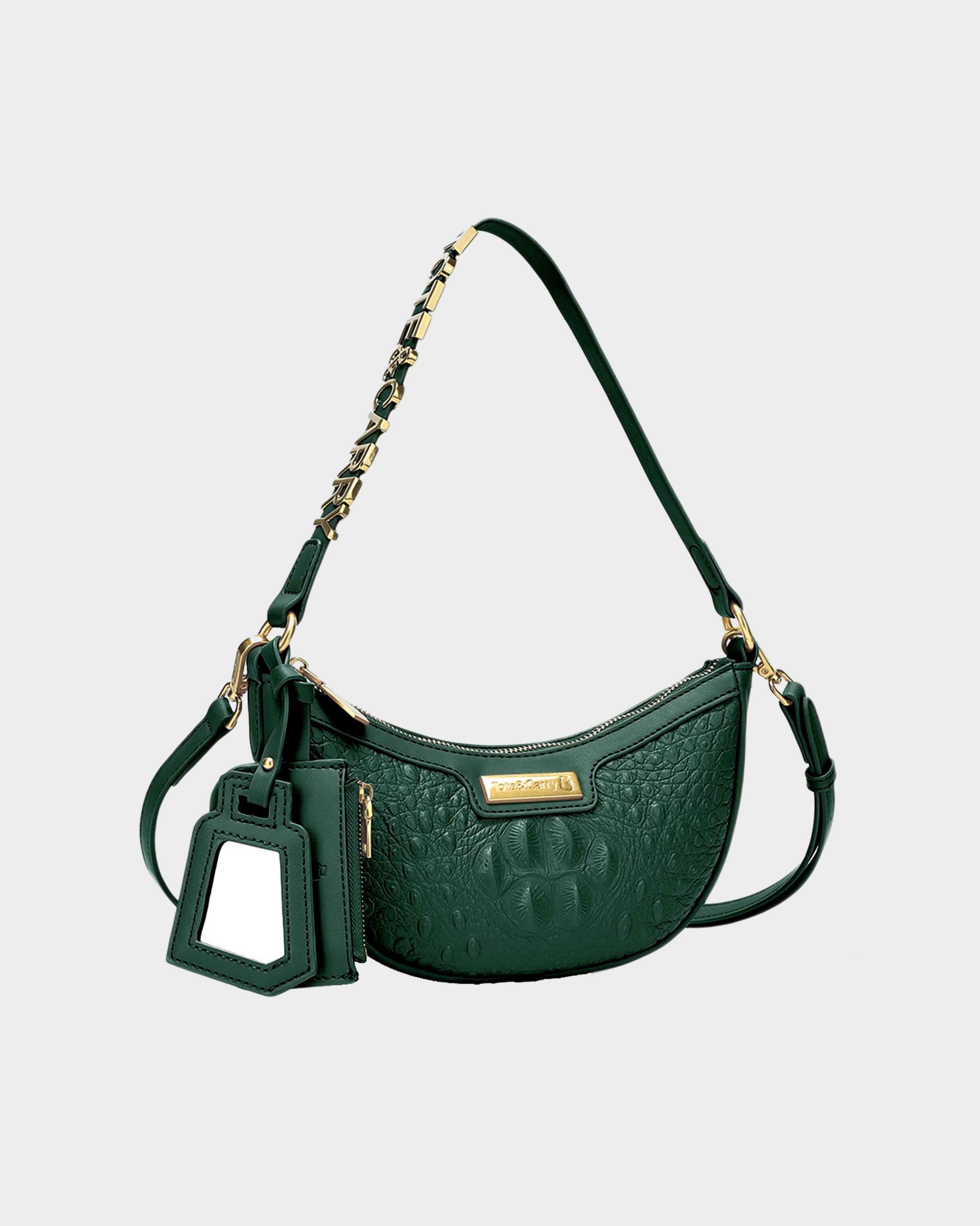 Stylish Emerald Green Shoulder Bag for Women - Trendy Crossbody Purse for Daily Use, Travel & Shopping
