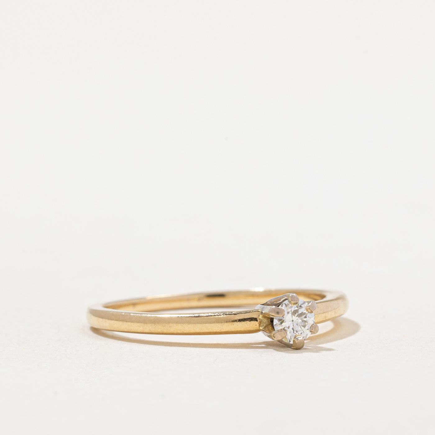 Vintage Old European Cut Diamond Ring - 0.17ct Genuine Diamond Engagement Ring for Women - Size 8 - Perfect for Wedding, Anniversary & Special Occasion Gifts