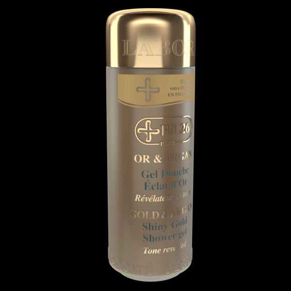 HT26 PARIS Gold & Argan Oil Shower Gel 1000ml - Luxurious Moisturizing Body Wash for Dry Skin, Perfect for Spa Day & Relaxing Bath Time