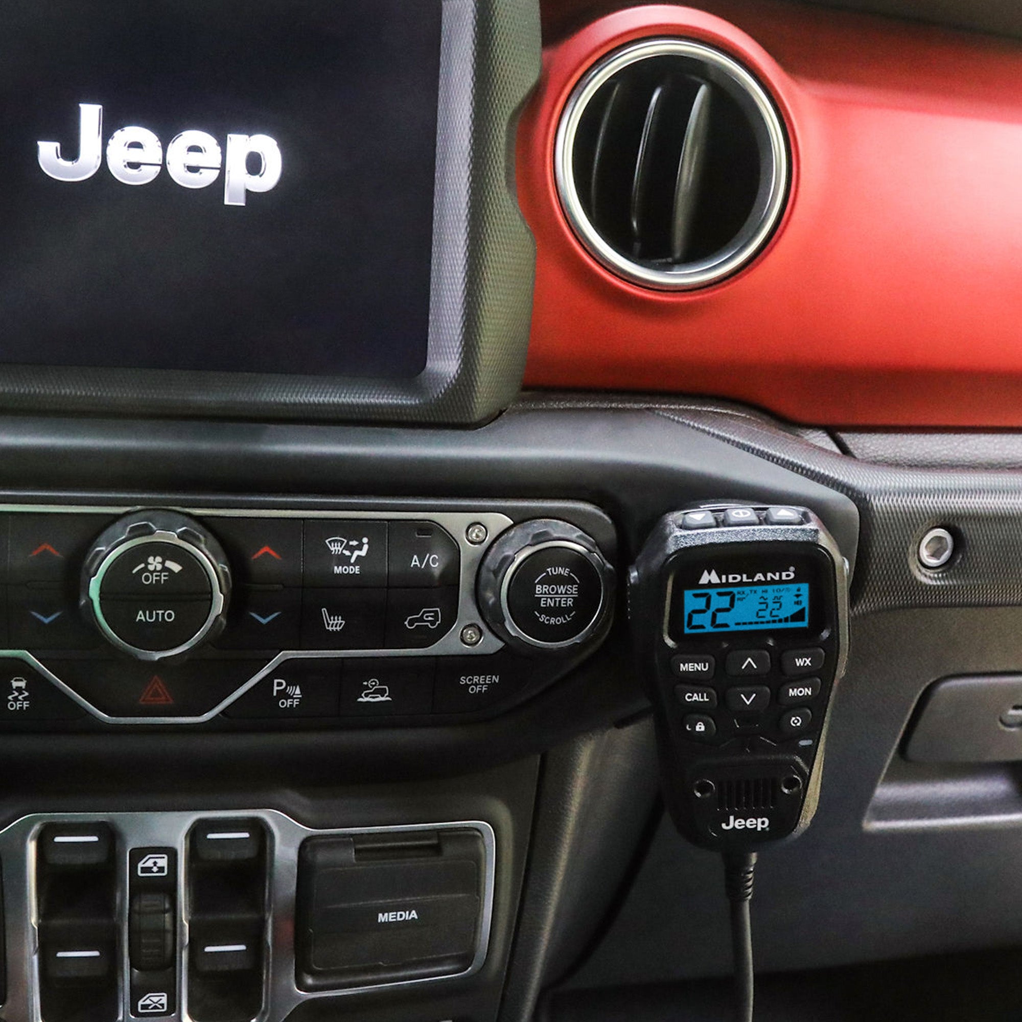 MicroMobile® Jeep® MXT275 & MXT575 Two-Way Radio Microphone MA75J - Off-Road Communication for Jeep Wrangler & Gladiator Adventures