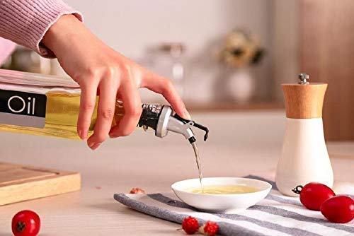 Premium Glass Oil and Vinegar Dispenser Bottle with Drip-Free Spout - Kitchen Essential for Salad Dressing, Cooking Oil & Balsamic Vinegar | Perfect for Restaurants, Home Kitchens & Gourmet Cooking